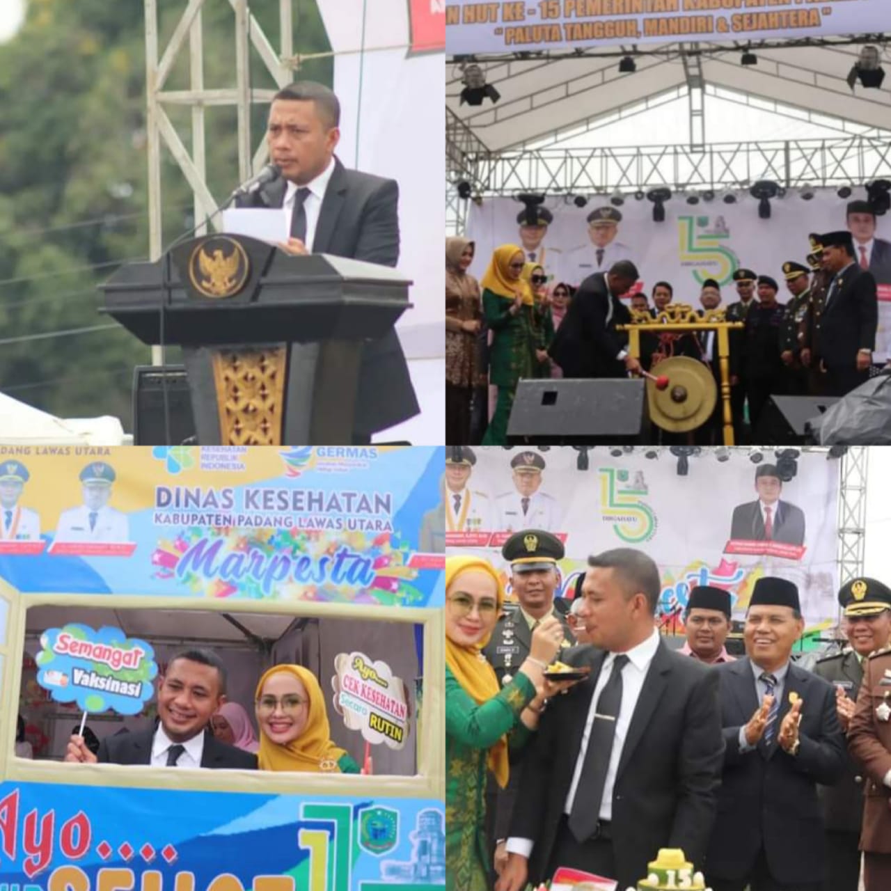 Bupati Andar Amin Harahap Resmi Buka Pameran Pembangunan Paluta Hut Ke - 15