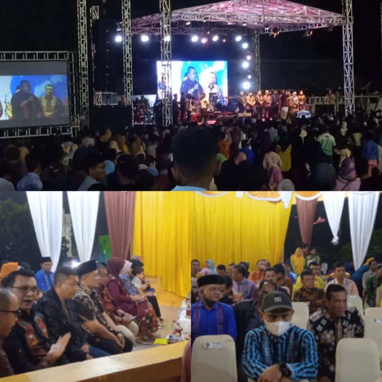 Bersama Unsur Forkopimda, Artis Ibu Kota Limbad dan Ada Band, Bupati Tapsel Tutup Expo 2022