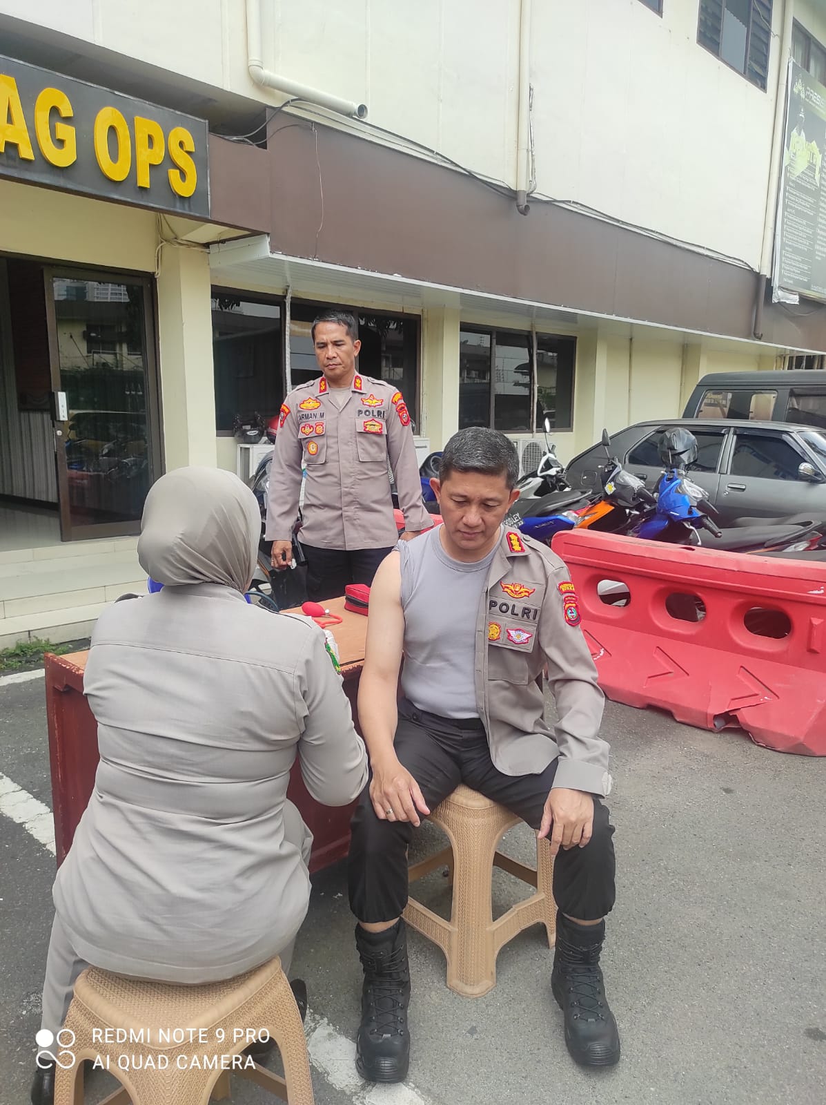 Kapolrestabes Medan dan PJU Gelar Vaksinasi Booster Keempat