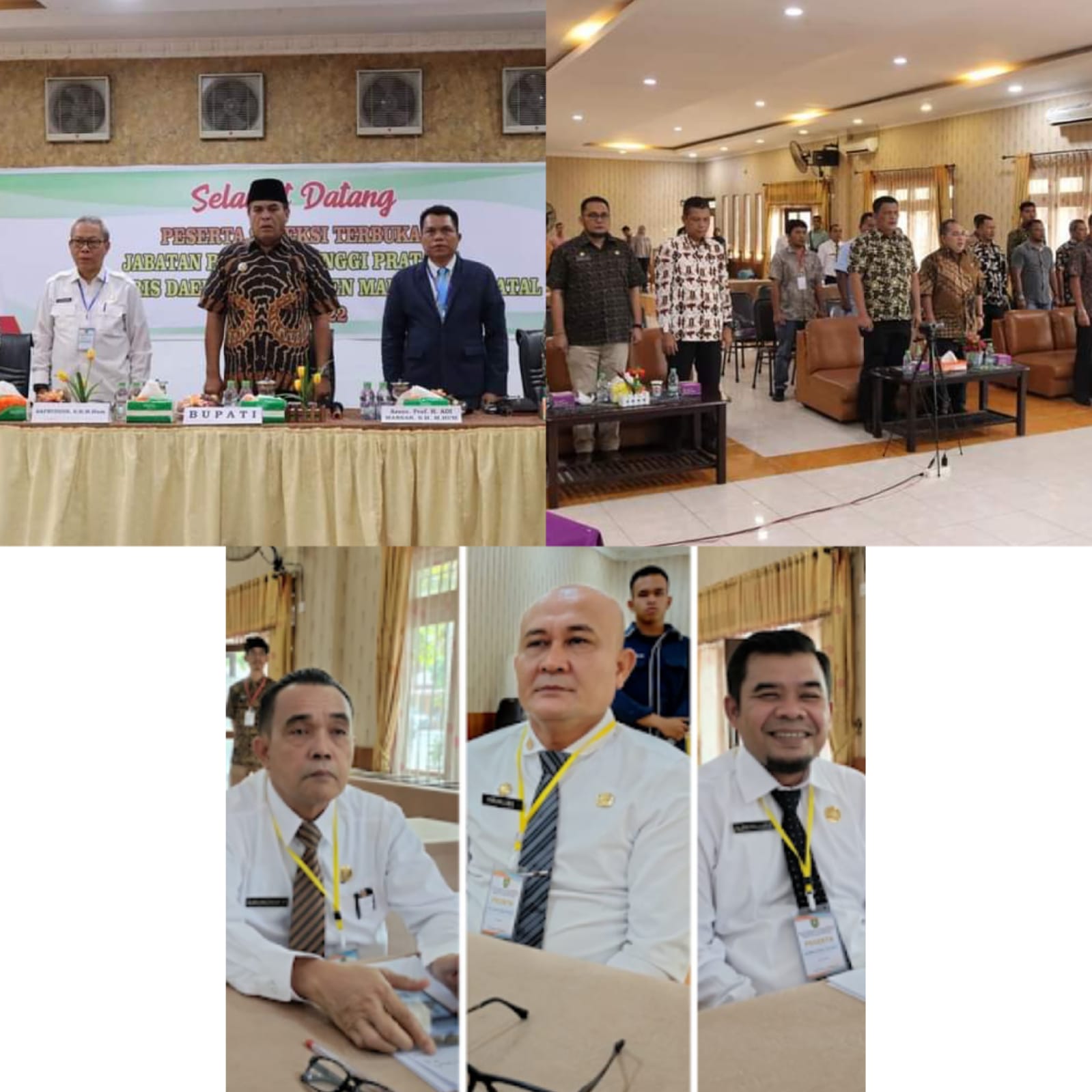Tiga Calon Kandidat Sekda Madina Ikuti Tahap Pemaparan Makalah dan Wawancara, Ini Harapan Bupati
