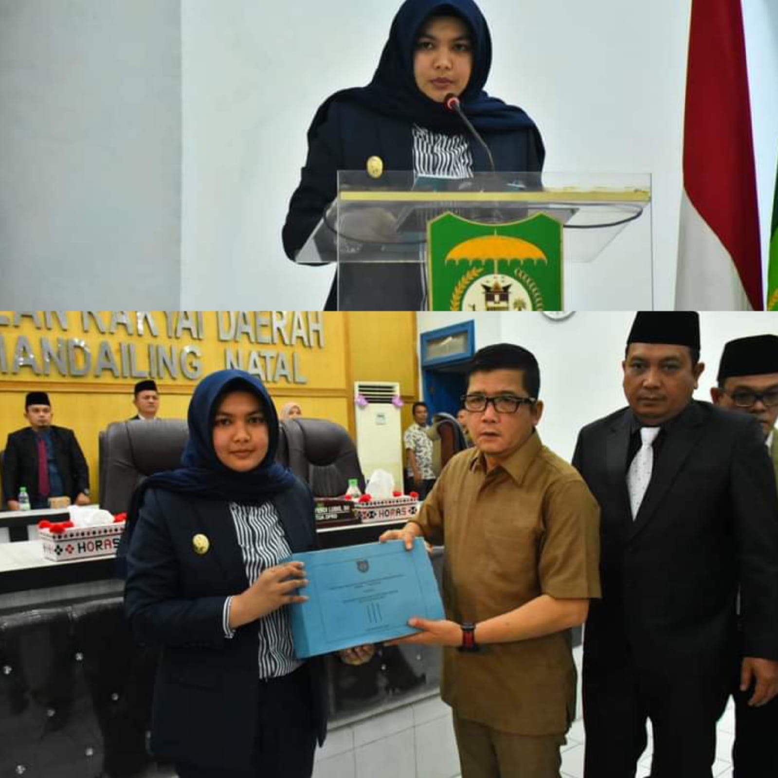 Atika Sampaikan Jawaban Bupati Madina Atas Pandangan Umum Fraksi