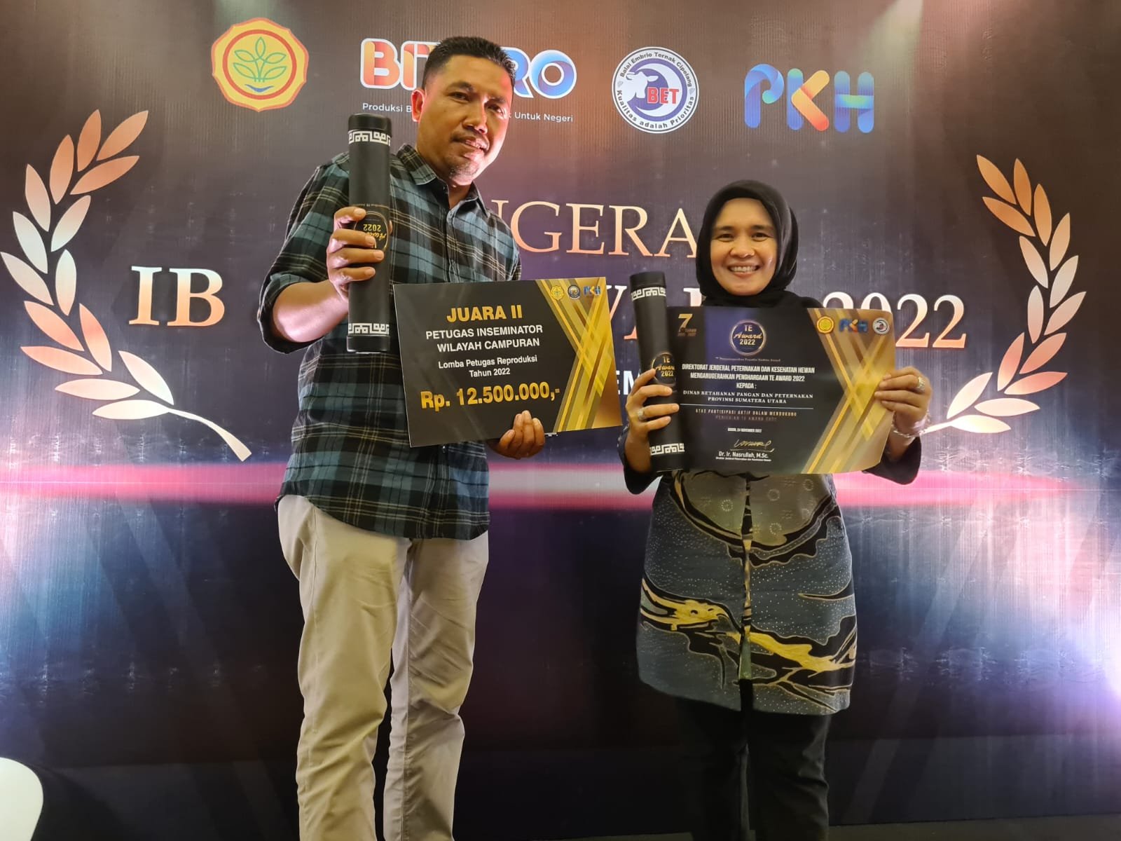 Petugas Inseminator Sergai Raih Juara II Tingkat Nasional Pada Ajang  Anugerah IB & TE Award