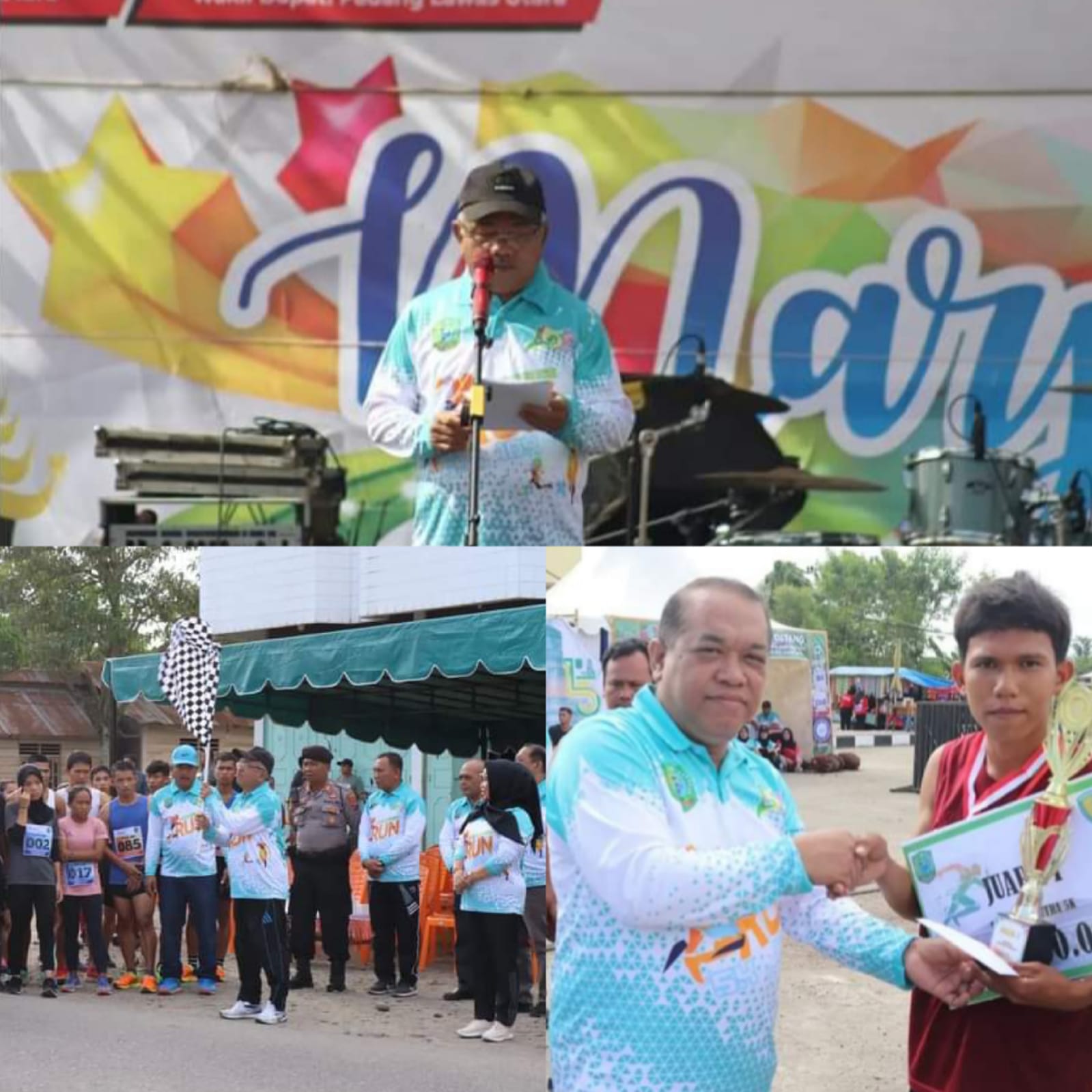 Wakil Bupati Paluta Resmi Lepas Start Lari Marathon Pelajar dan Umum