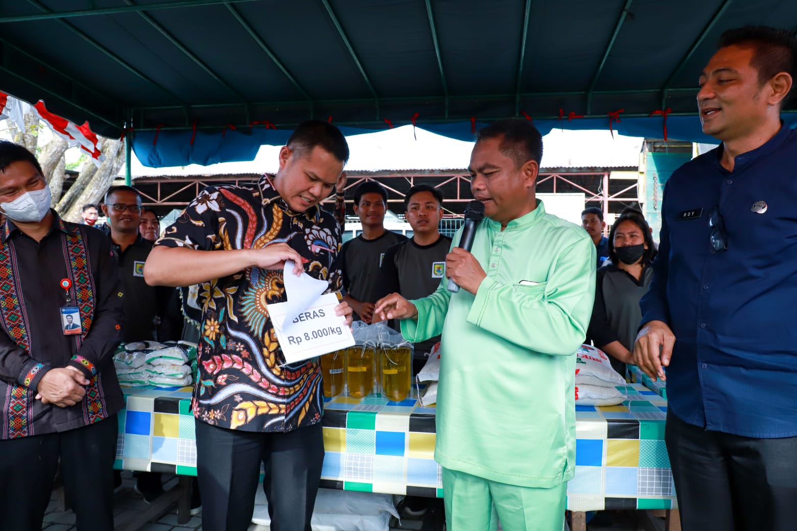 Pemkab Sergai Laksanakan Pasar Murah Bagi Buruh dan Pekerja di PT Aquafarm Nusantara