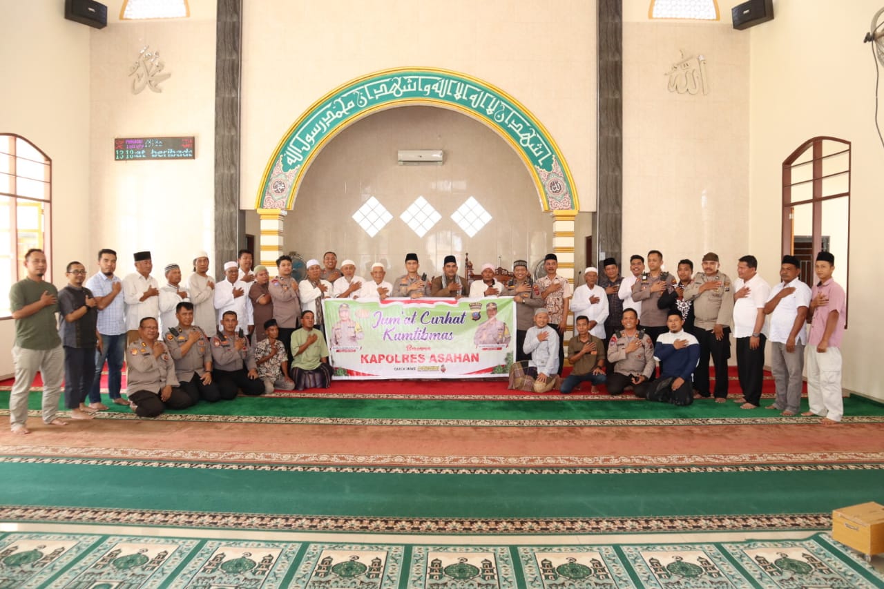 Kapolres Bersama Kapolsek Pulau Raja dan PJU Polres Asahan Gelar 