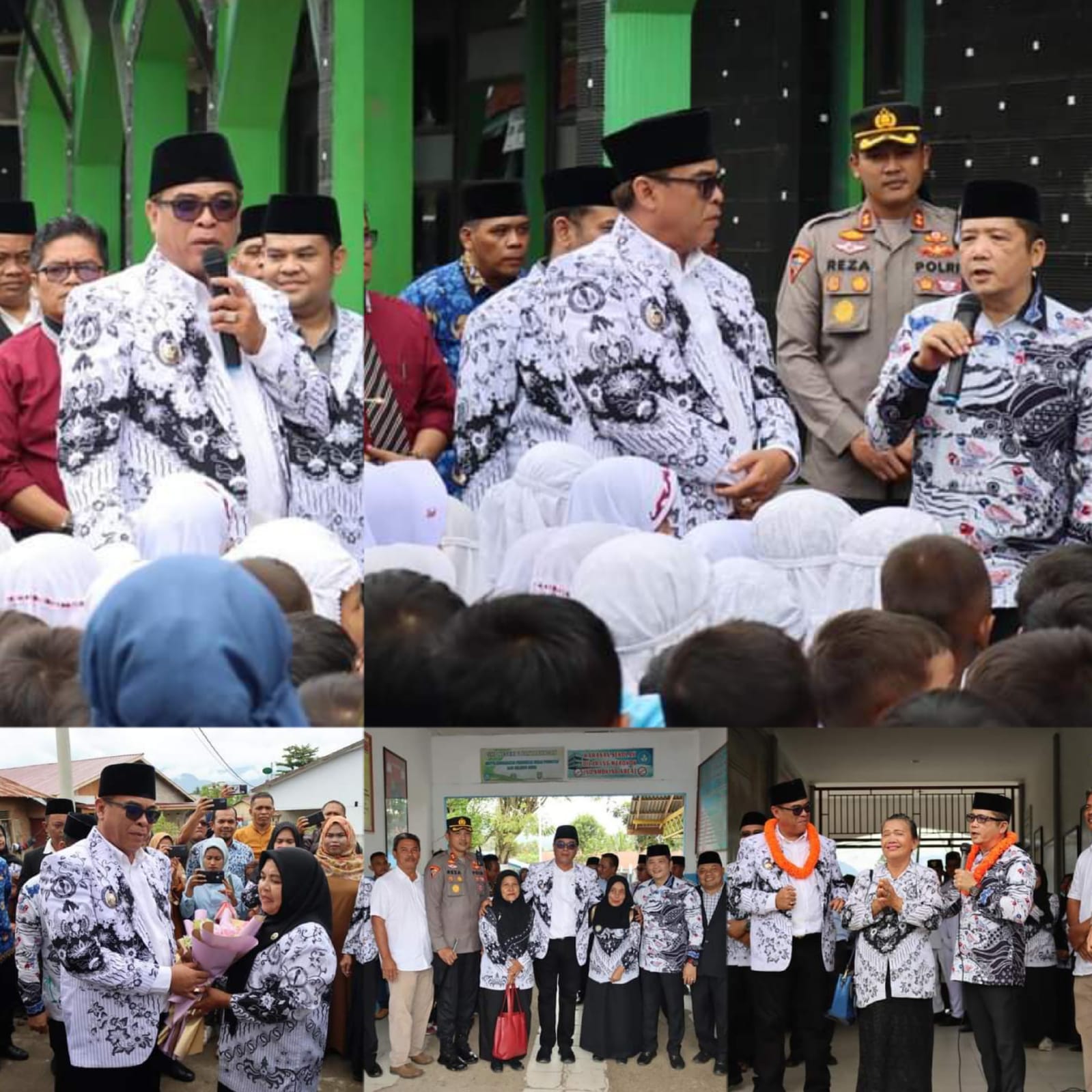 Hari Guru, Bupati Madina dan Ketua DPRD Bernostalgia Mengenang Masa-masa SD hingga SMA 