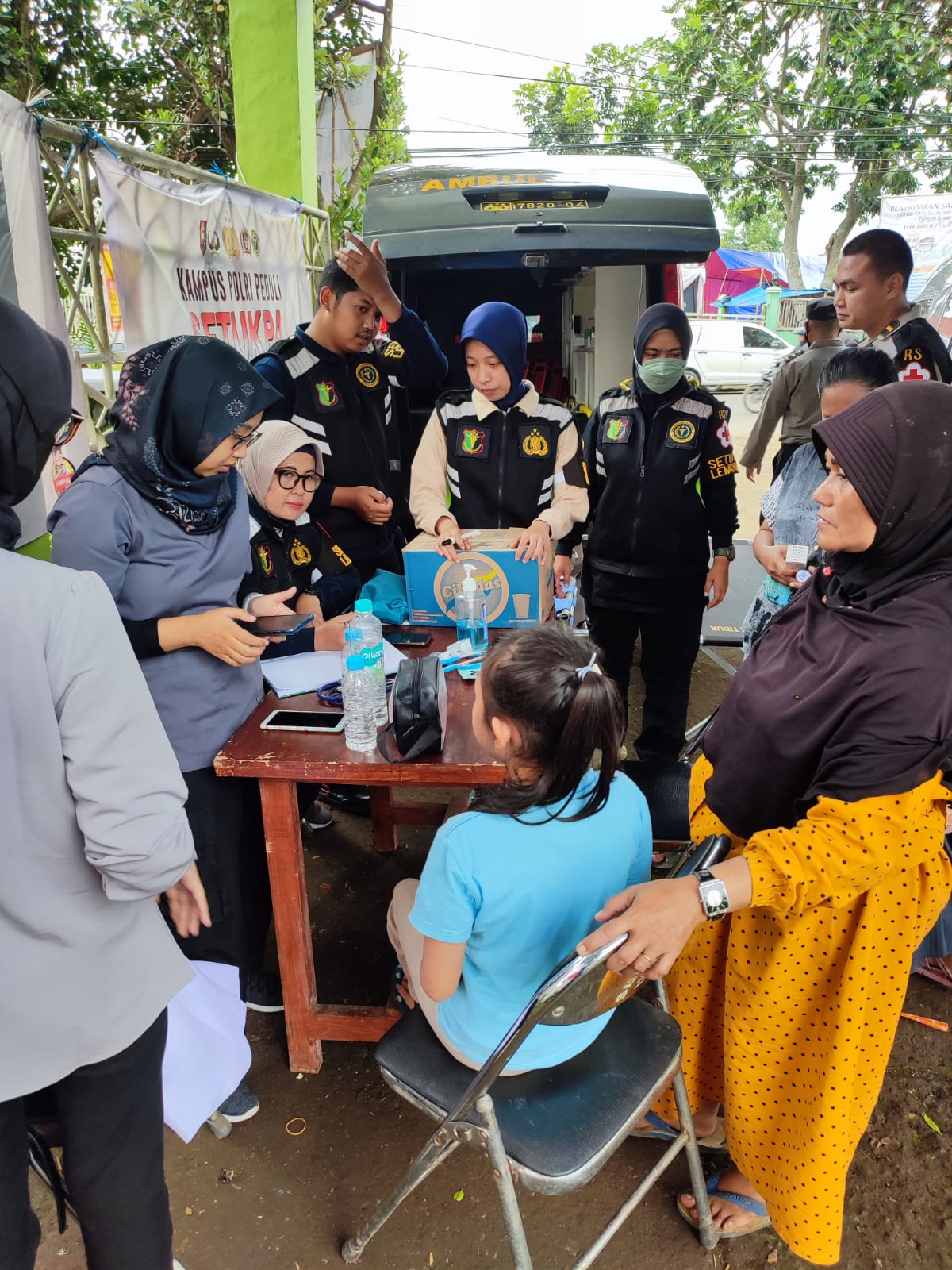 Bhaktikes Gempa Cianjur RS. Bhayangkara Setukpa Di Posko Cijendil