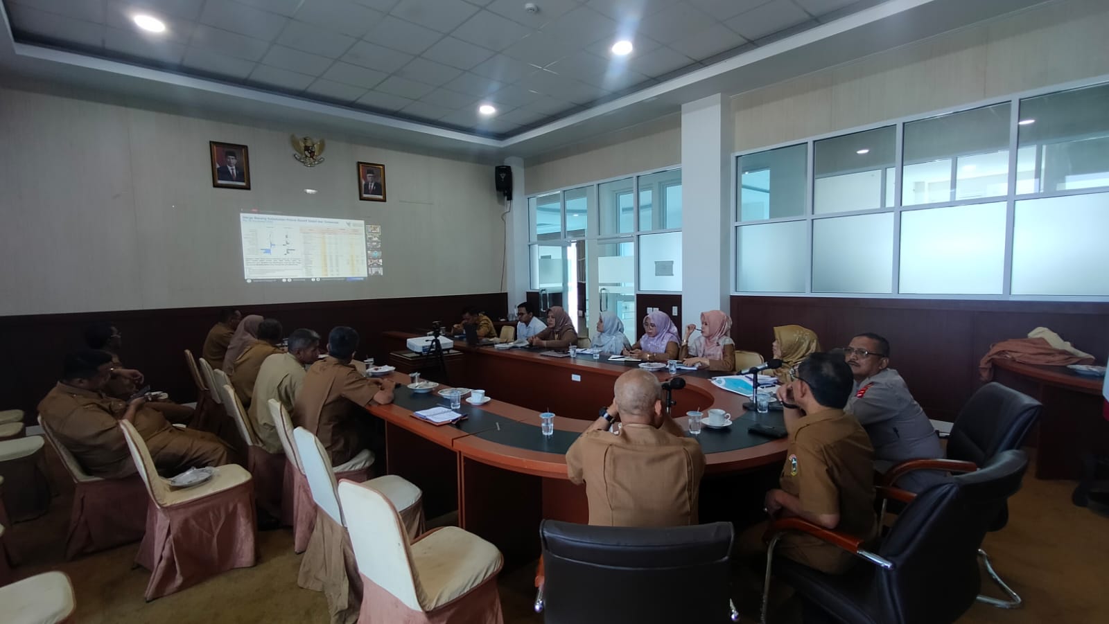 Pemda Kabupaten Solok Ikut Vidcon yang DiGelar Kemendagri RI