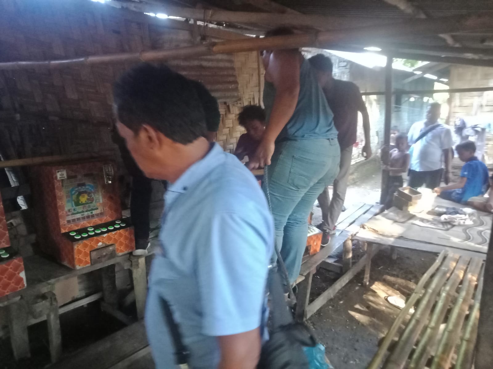 Polsek Percut Sei Tuan Berantas Judi, 6 Unit Mesin Dindong Diamankan