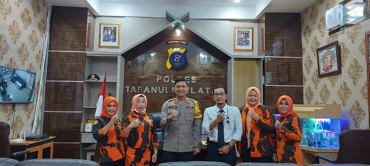 Kapolres Tapsel Terima Audensi Srikandi Pemuda Pancasila,Saling Bersinergi dan Berkolaborasi