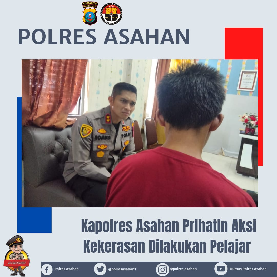 Kapolres Asahan Prihatin Aksi Kekerasan Dilakukan Pelajar