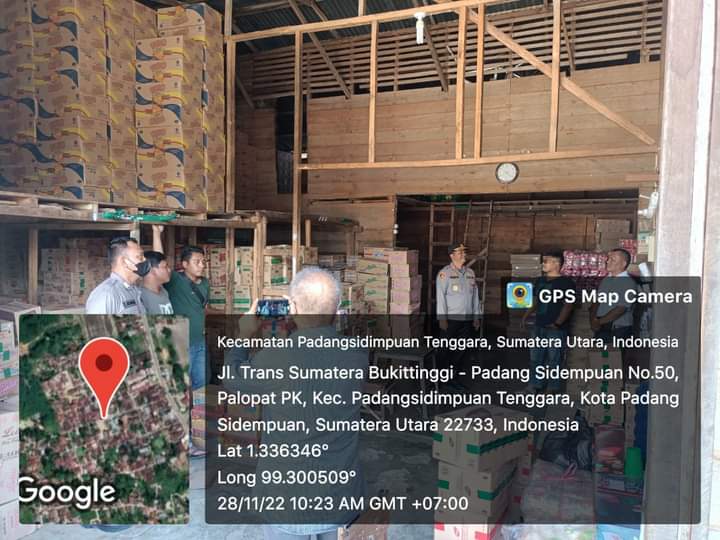 Sambangi Pemilik Gudang PMR, Kapolres Padangsidimpuan Sosialisasikan Kamtibmas