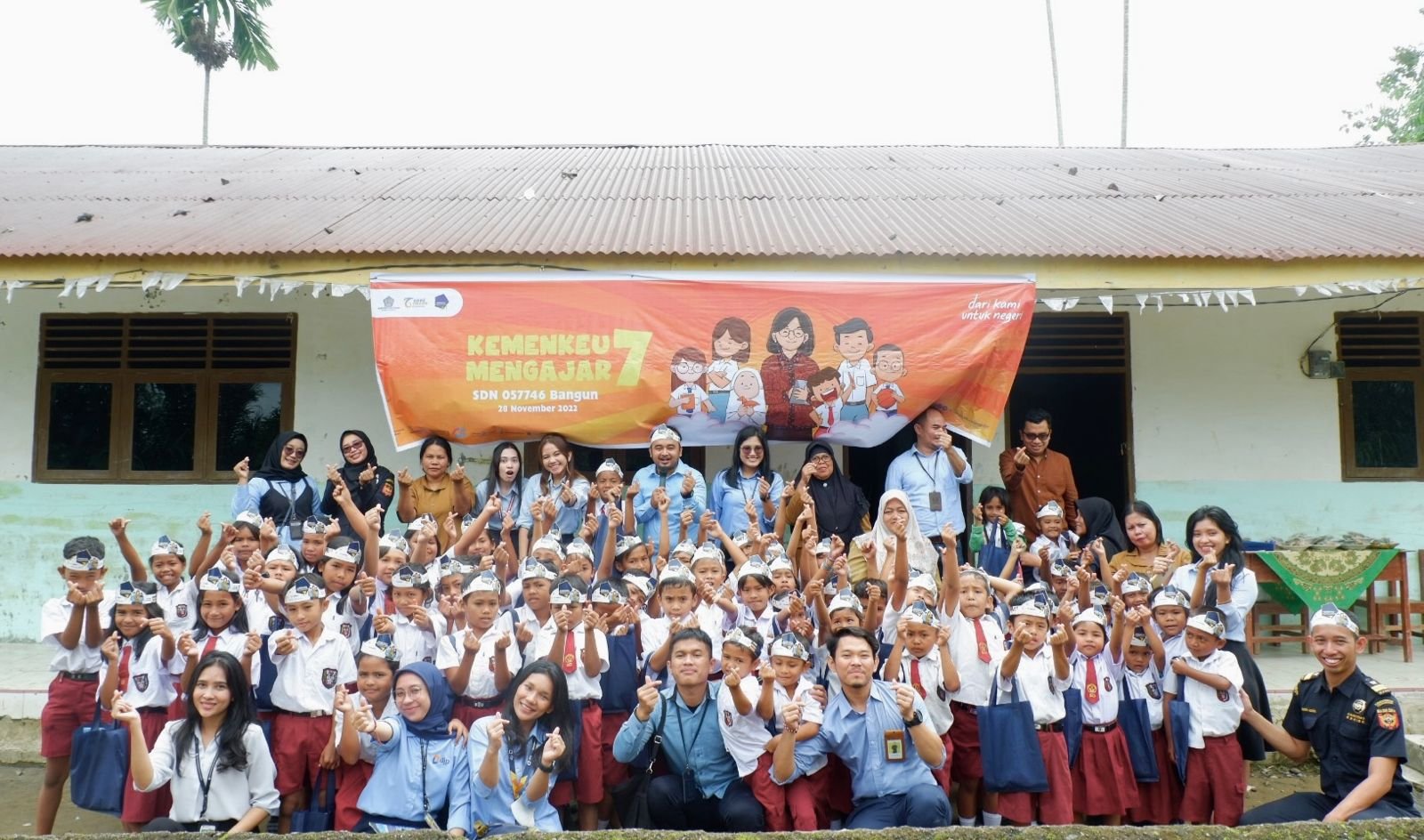 KEMENKEU MENGAJAR 7 MEDAN SASAR 5 SEKOLAH DI KABUPATEN LANGKAT
