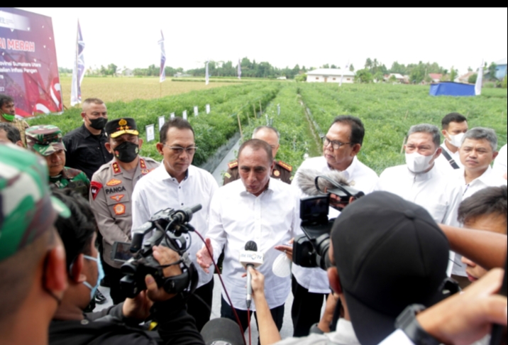 Inflasi Sumut 5,66%, di Bawah Nasional, Gubernur Edy Rahmayadi Berpesan  Jaga Program Ketahanan Pangan