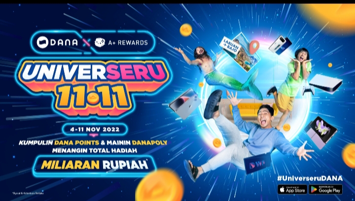 Dorong Pertumbuhan Transaksi Digital, DANA Hadirkan â€˜Universeru 11.11â€™ Selama Harbolnas