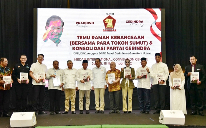 Temu Ramah Kebangsaan dan Konsolidasi Partai Gerindra, Gubernur Edy Rahmayadi Tekankan Pentingnya Evaluasi Wawasan Nusantara