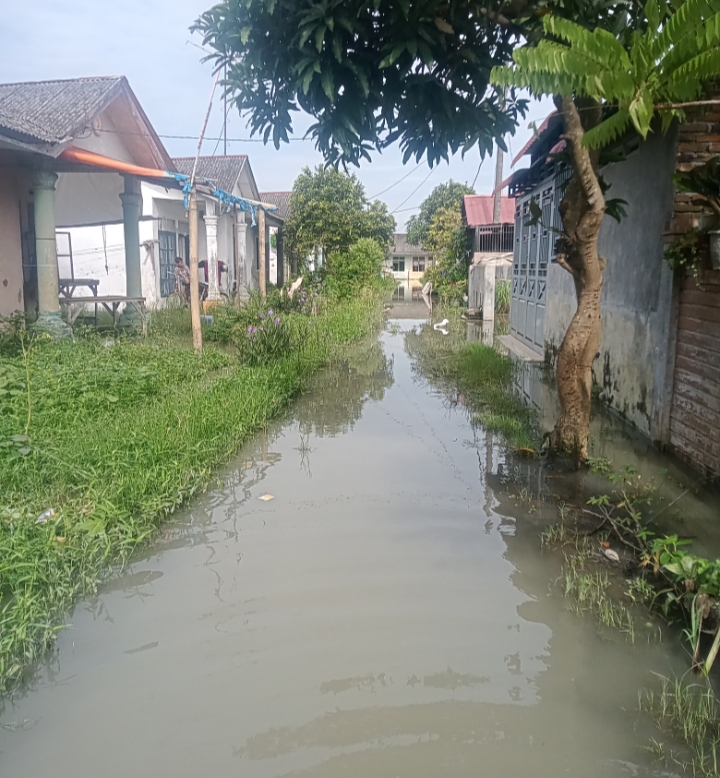 Komplek Perumahan KIP Paya Gambar Masih Terendam Banjir