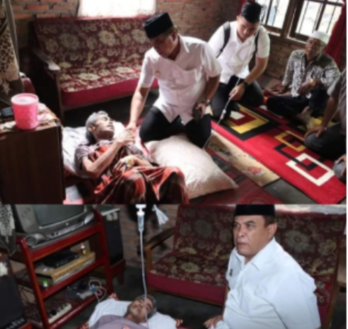 Bupati Madina Jenguk Warga Kurang Mampu Penderita Tumor