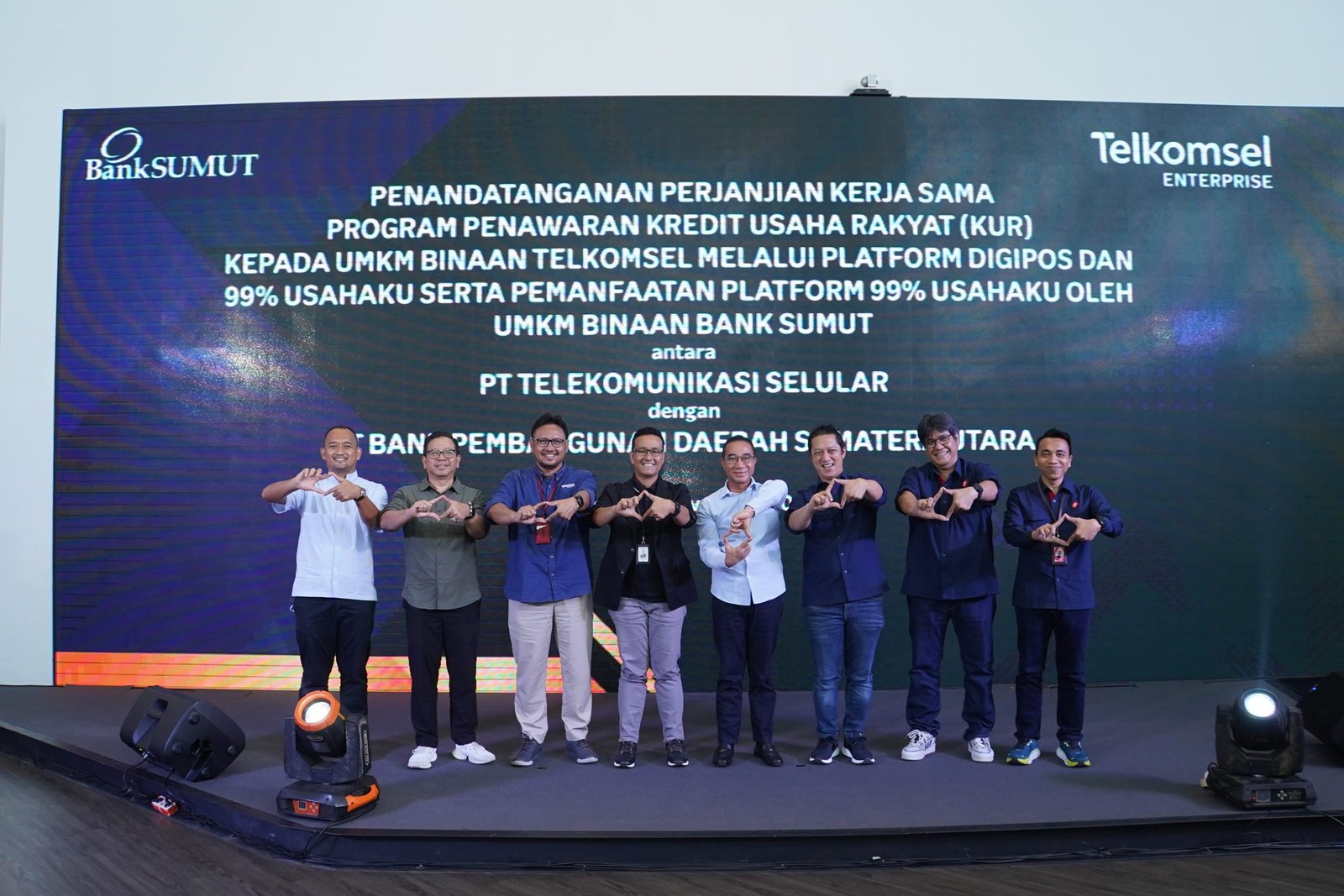 Telkomsel dan Bank Sumut Perluas Akses KUR Melalui Platform 99% Usahaku