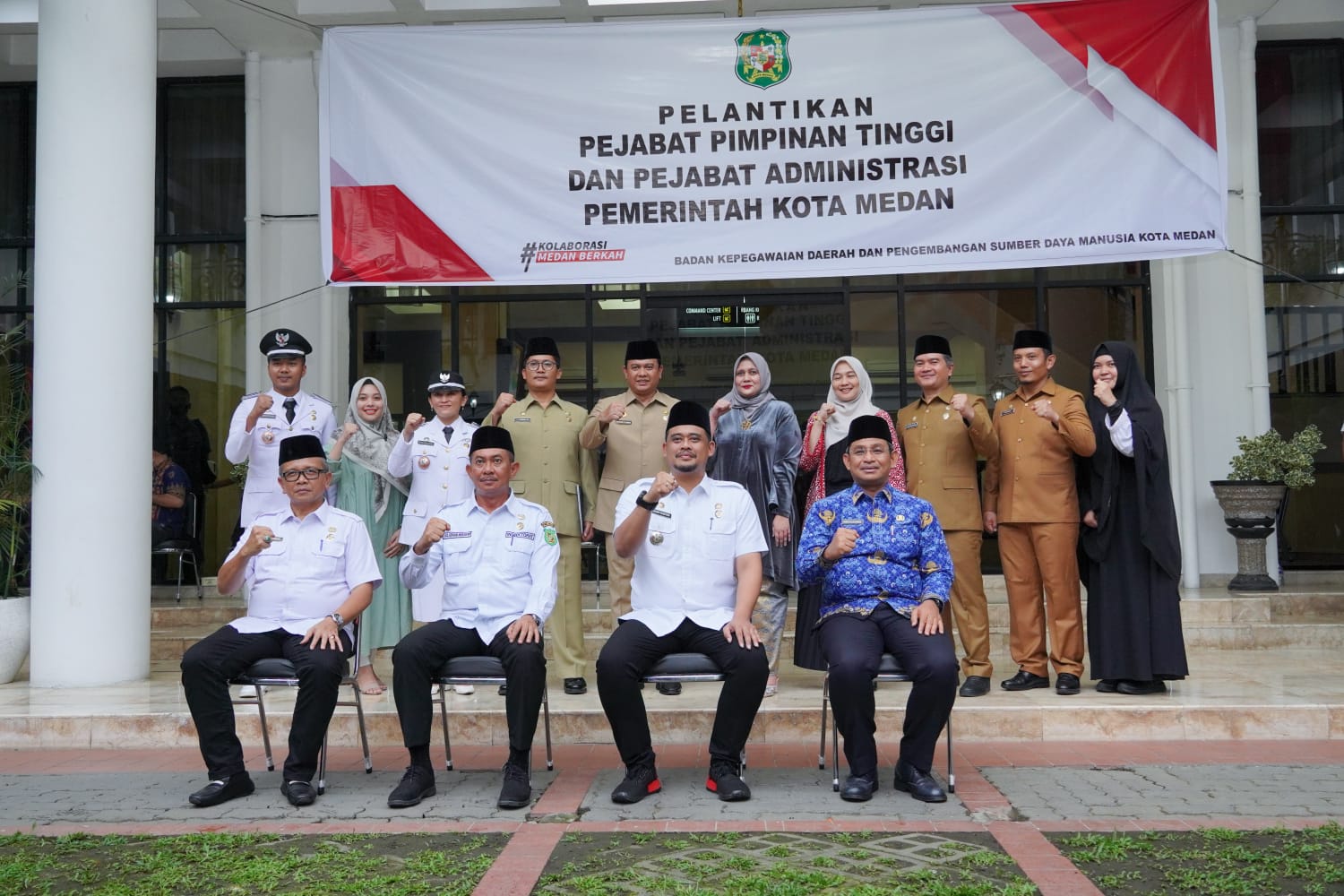 Lantik 6 Pejabat Tinggi & Administrasi, Bobby Nasution: Jangan Ada Korupsi di Lingkungan Pemko Medan!