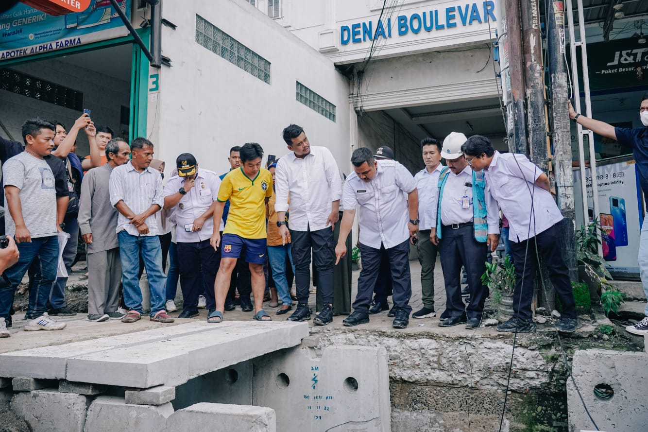 Sikapi Keluhan Warga Terkait Pemasangan U-Ditch, Bobby Nasution : Kita Upayakan Masyarakat Tidak Terganggu