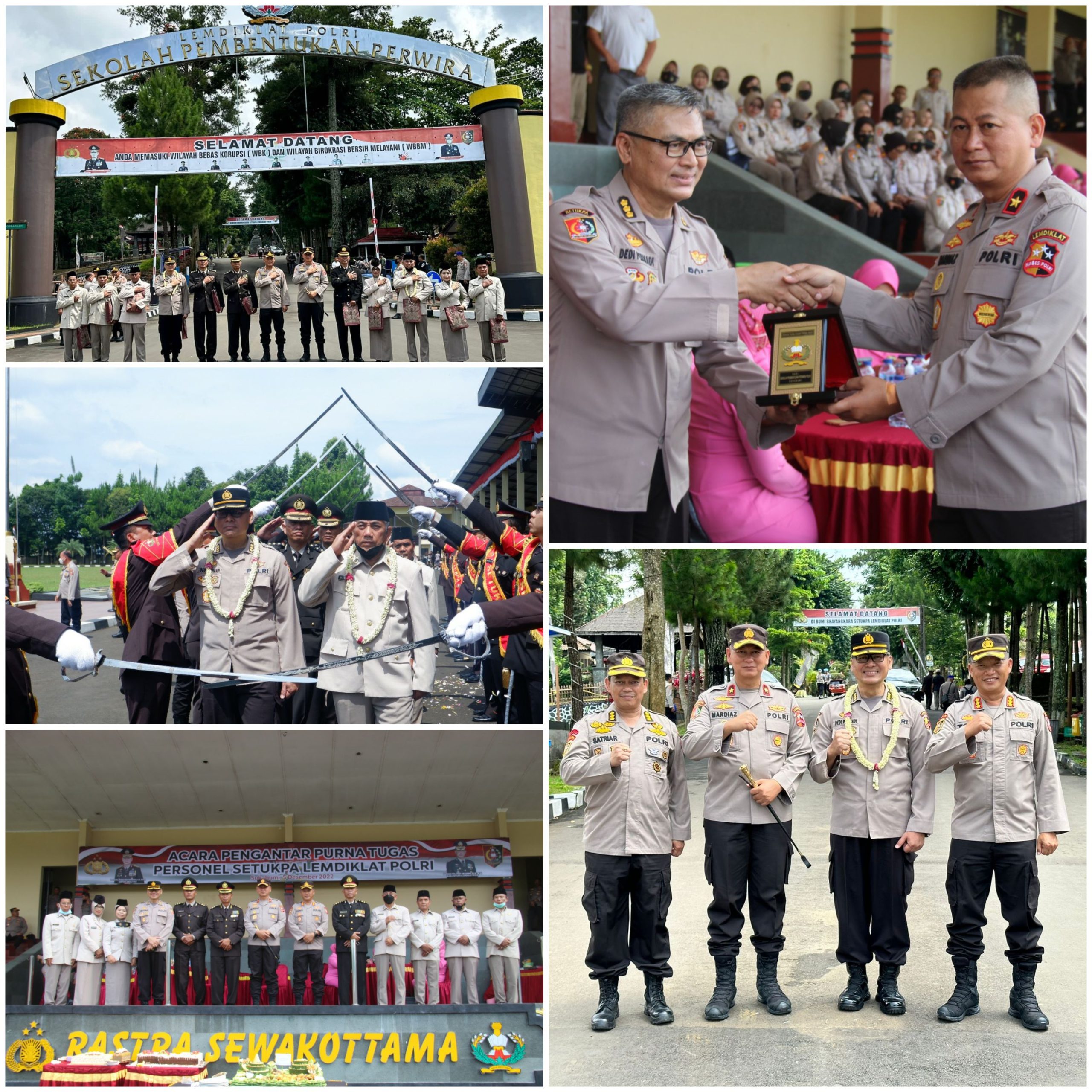 Wisuda Purnawira Personel Setukpa Lemdiklat Polri Tahun 2022
