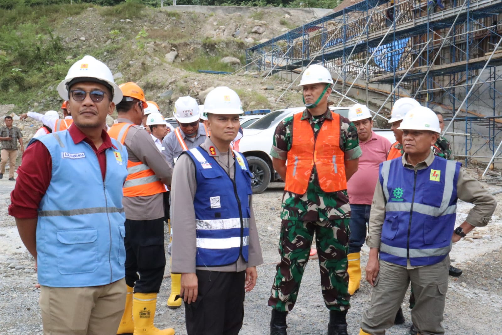 Kapolres Asahan Bersama Forkopimda dan OPD Kunjungi PLTA Asahan III