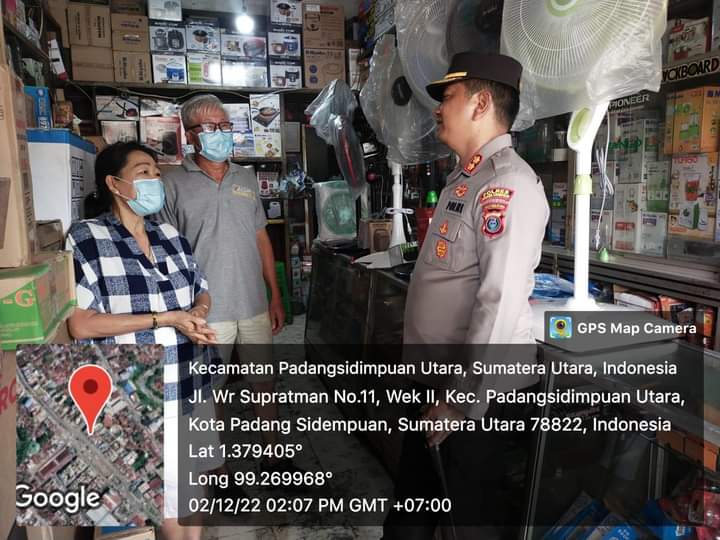 Kapolres Padangsidimpuan Beri Pesan Kamtibmas ke Pemilik Toko Elektronik