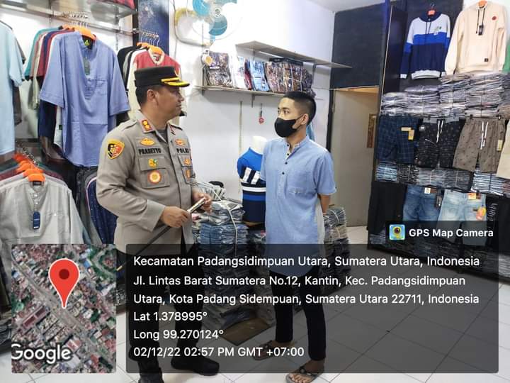 Pastikan Pesan Kamtibmas Sampai Kepada Warga Kapolres Padangsidimpuan Aktif Turun Kelokasi