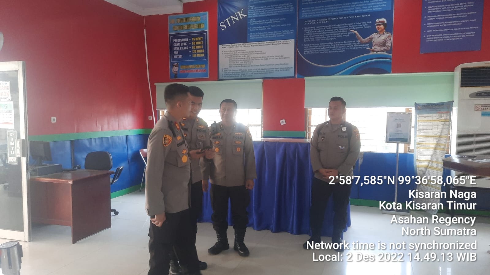 Kapolres Cek Situasi Pelayanan di Kantor Samsat Asahan