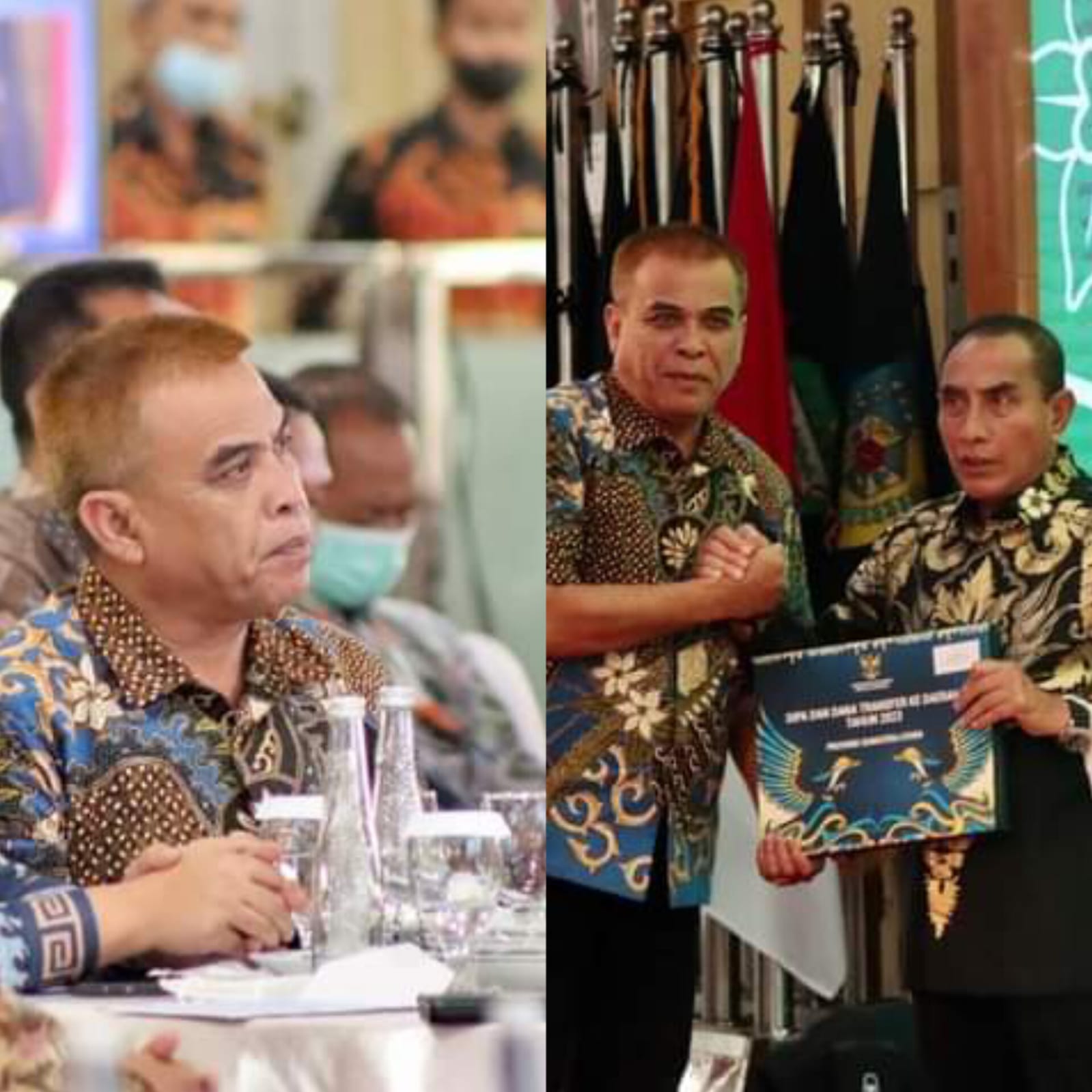 Bupati Madina Hadiri Penyerahan DIPA dan TKDD 2023 Di Aula Rumdis Gubsu