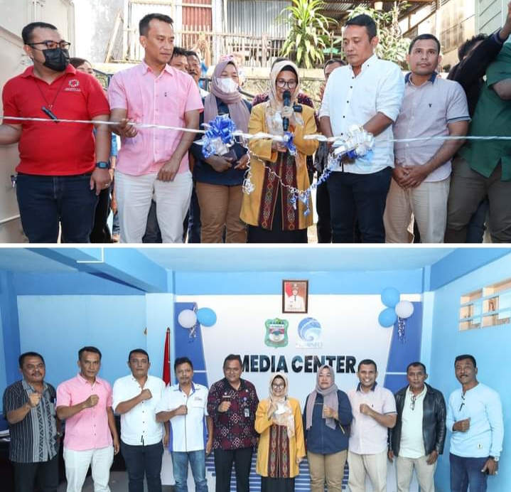 Didampingi Pengurus DPC JMSI, Walkot Susanti Resmikan Media Center Jurnalis