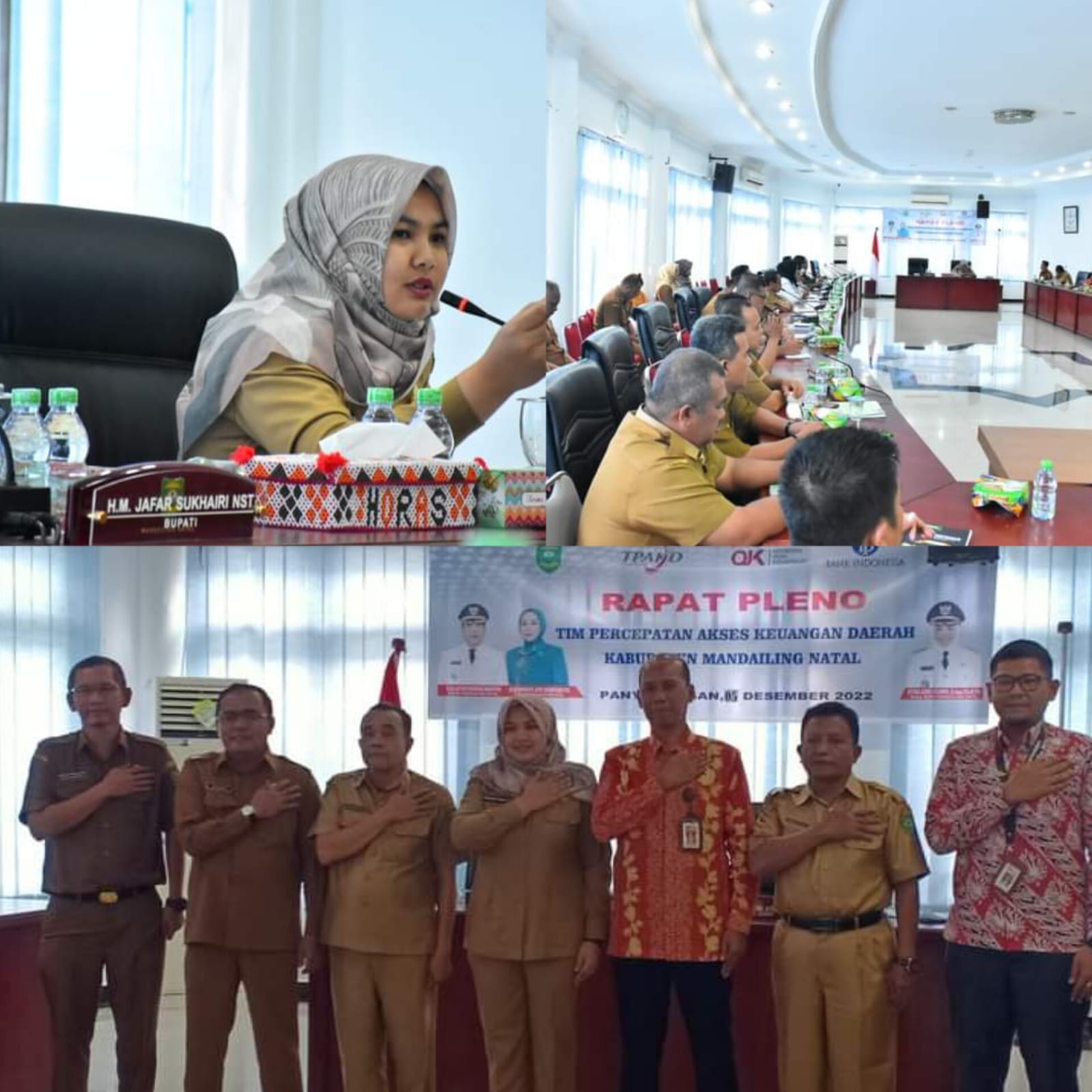 Wabup Madina Buka Rapat Pleno TPAKD Madina Tahun 2022