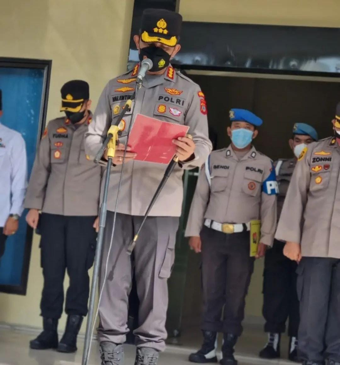 Kunjungan ke Polsek Sunggal, Ini Arahan Kapolrestabes Medan Kombes Pol Valentino Kepada Personel Polsek Sunggal
