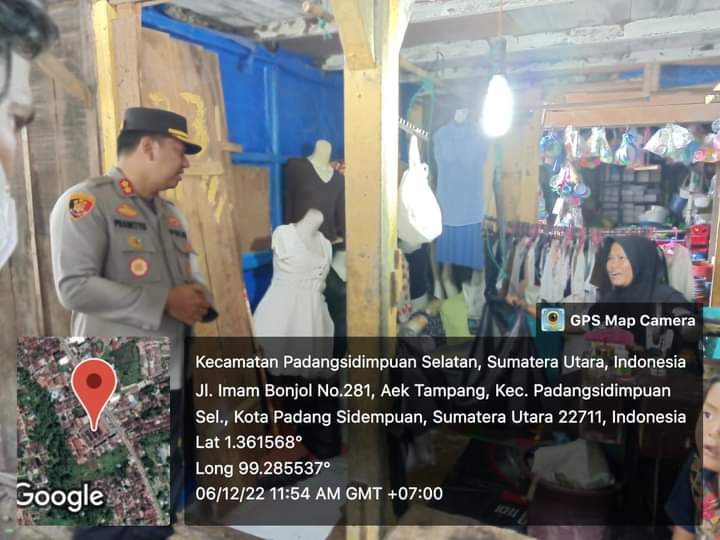 Sambangi Tukang Jahit, Kapolres Padangsidimpuan Titipkan pesan Kamtibmas