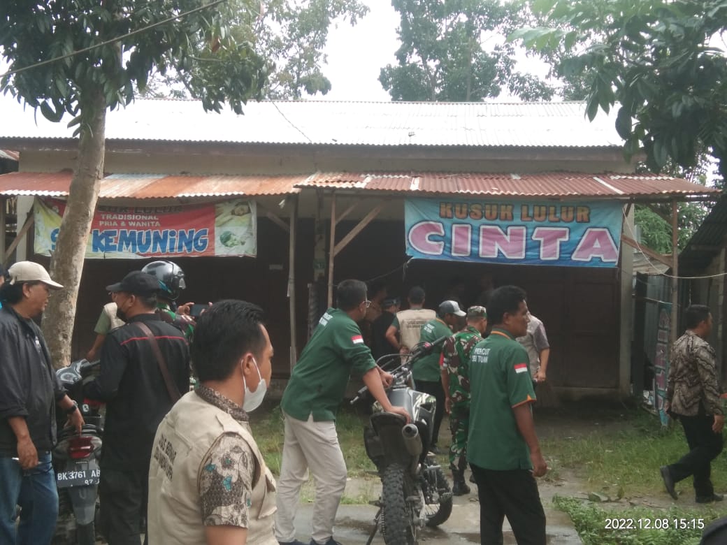 Dipimpin Kasi Trantib, Muspika Percut Seituan Razia Pekat, Sejumlah Lokasi Kusuk Trapi dan Lulur Diduga Tempat Mesum Ditertibkan