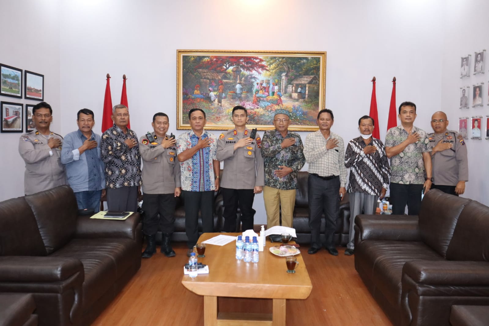 Kapolres Asahan Terima Kunjungan Pengurus Purnawirawan Polri Kabupaten Asahan