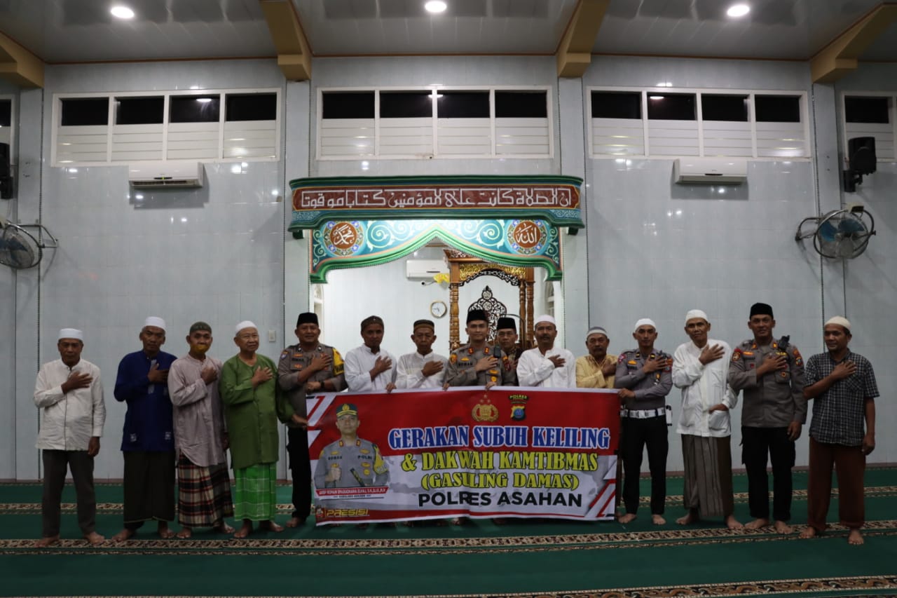 Kapolres Asahan Gasulingdamas di Masjid ISTIQOMAH