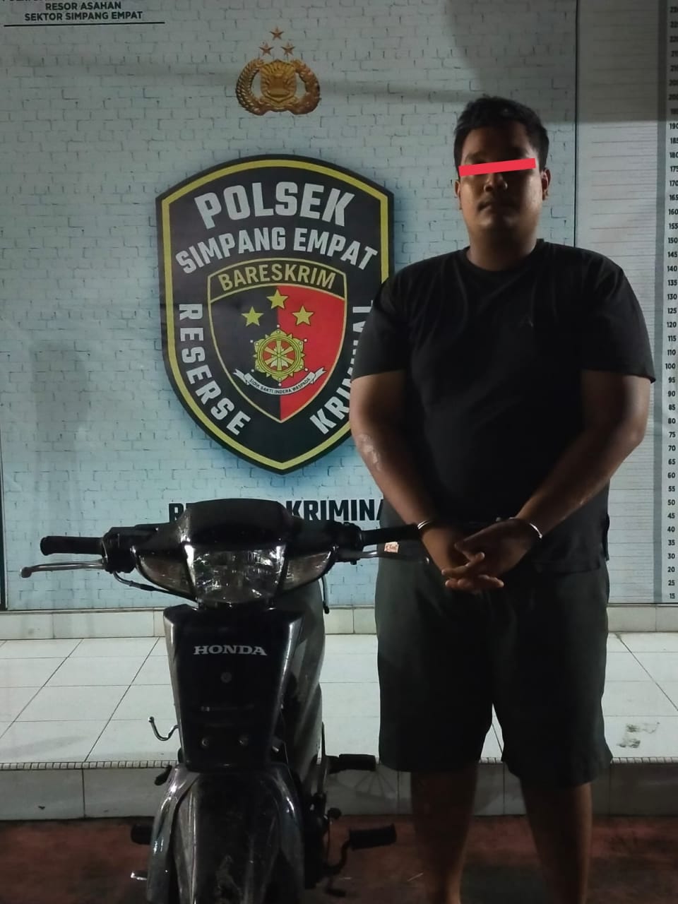 Unit Reskrim Polsek Simpang Empat Amankan Pelaku Curanmor