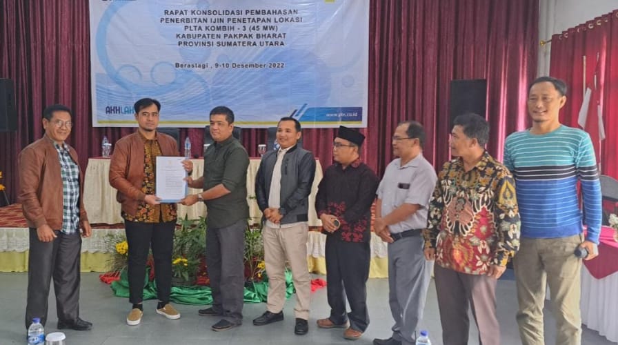 PLN Terima SK Ijin Penetapan Lokasi Pembangunan PLTA Kumbih-3