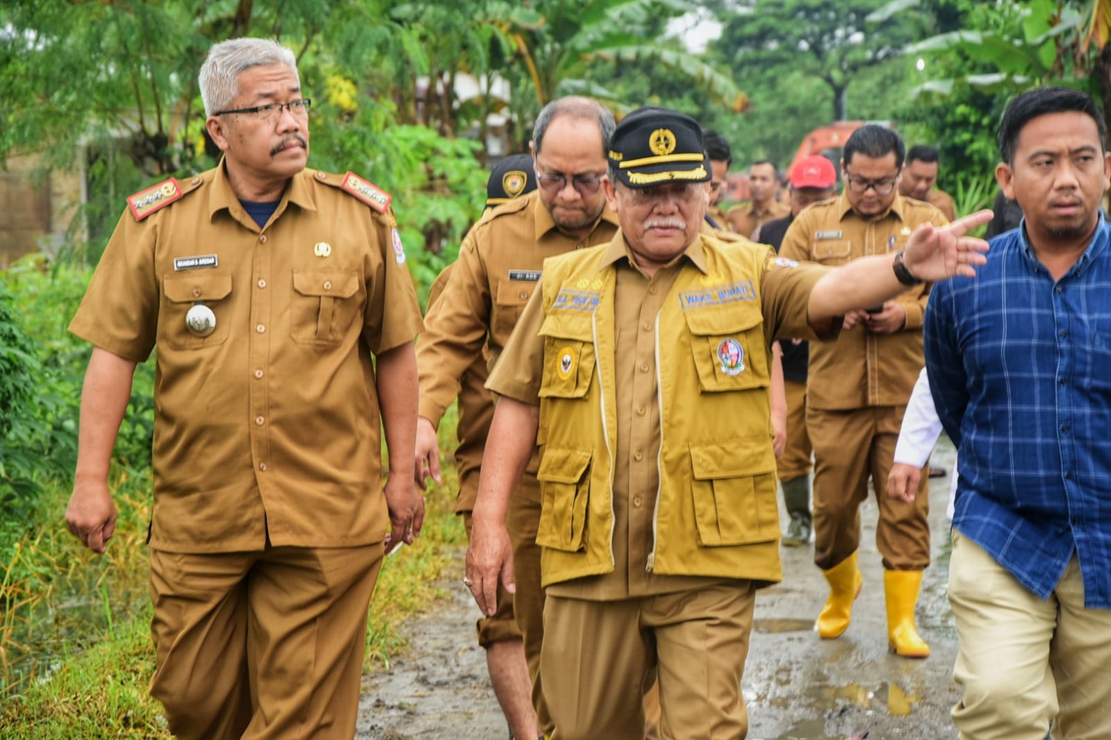 Wabup Deli Serdang Tinjau Banjir di Kecamatan Beringin