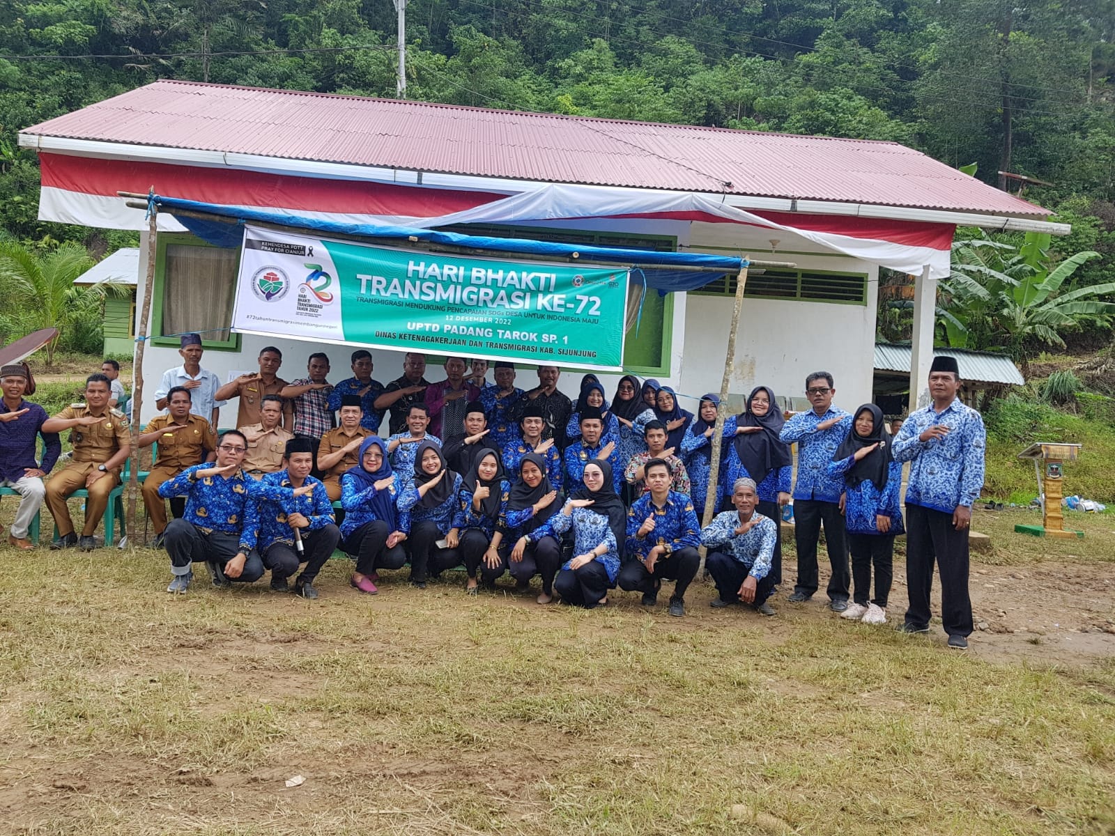 Hari Bhakti Transmigrasi 2022 di Kabupaten Sijunjung Diperingati di Pemukiman Padang Tarok
