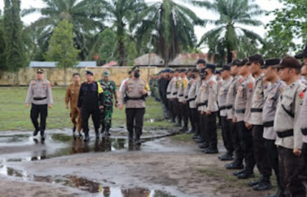 Kapolres Palas pimpin apel Jelang Pilkades Lebih Kurang 750 Personel Dikerahkan