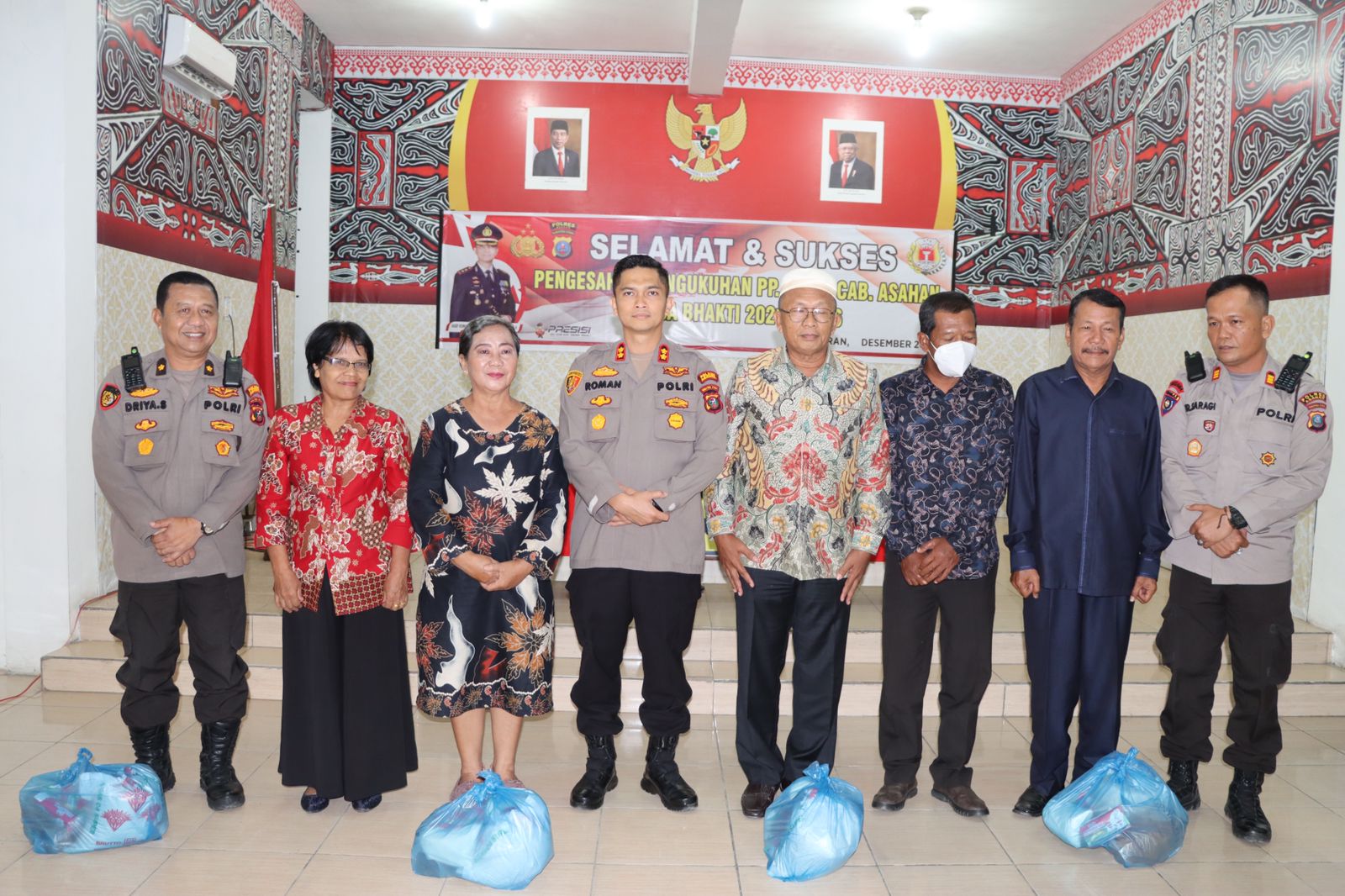 Kapolres Asahan Kukuhkan kepengurusan Purnawirawan Polri (PP Polri) Cabang Asahan Masa Bhakti 2021-2026