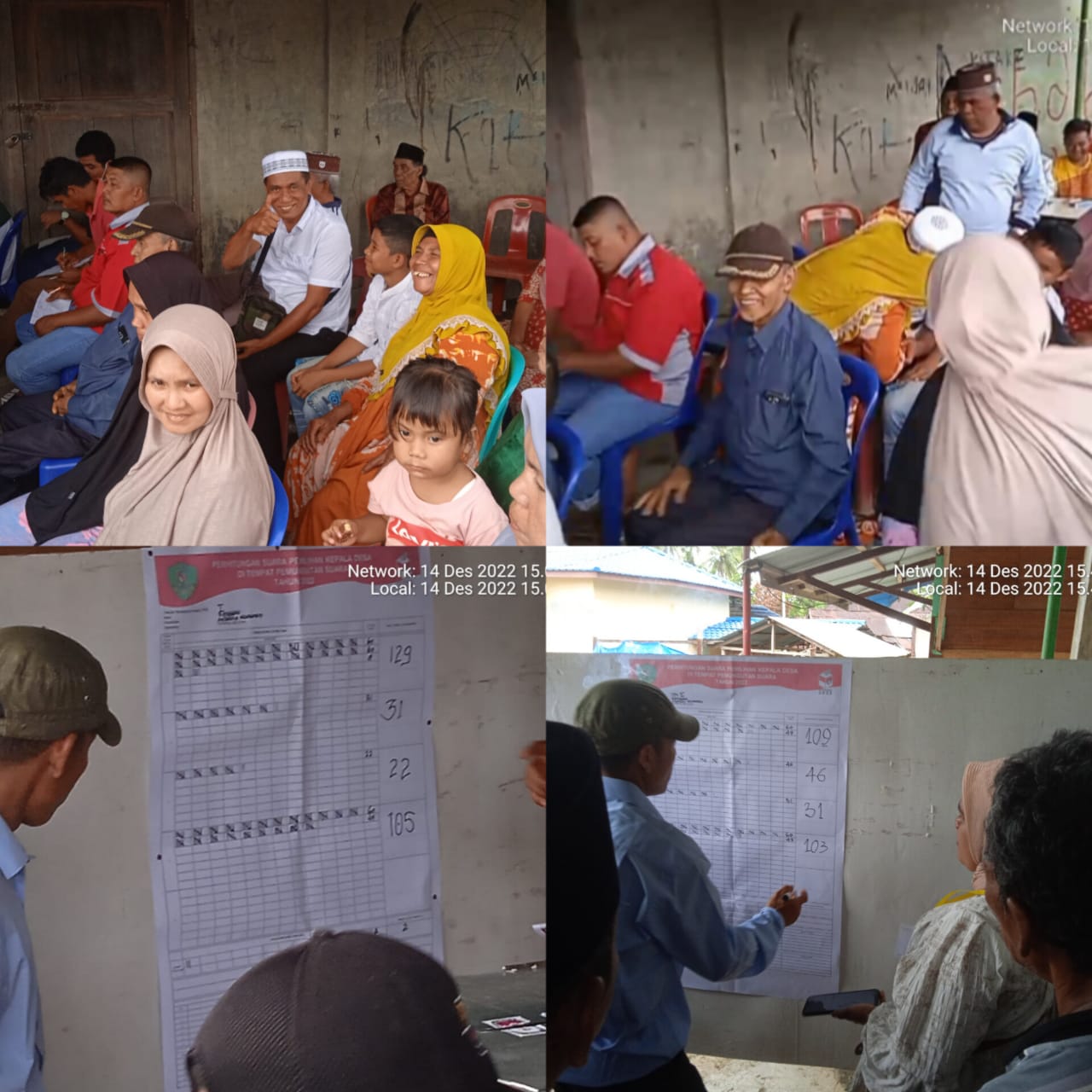 Suara The Power Omak-Omak Antarkan Adzan Sinaga Wartawan Tabagsel Unggul di Pilkades Desa Sipangko, Angkola Muara Tais