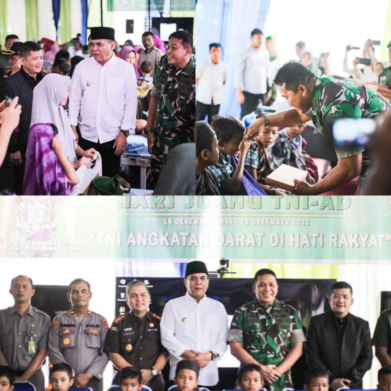 Bupati dan Ketua DPRD Madina Dampingi Danrem 023/Kw Hadiri Kegiatan Sunat Massal di Markas Koramil 13 Panyabungan