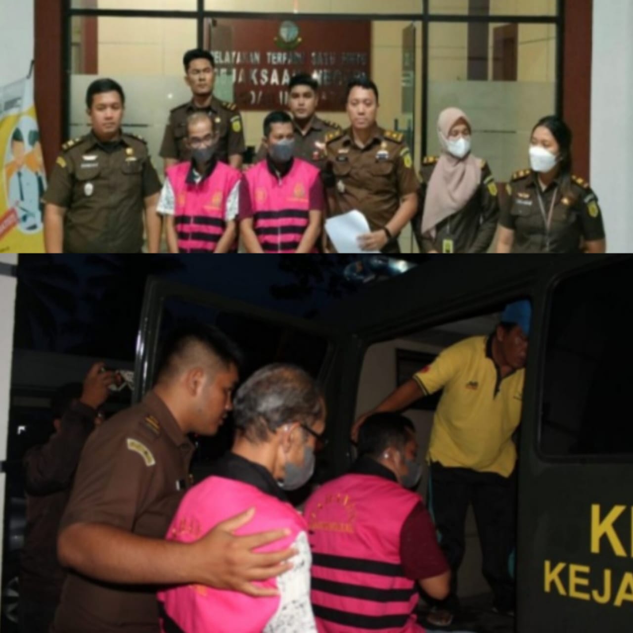 Kejari Madina Kembali Menahan 2 Tersangka Tipikor Pembangunan Tribun A Stadion APBD Tahun 2015