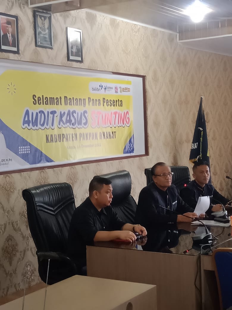 Wakil Bupati Pakpak Bharat Terima Tim Audit Percepatan Penurunan Stunting