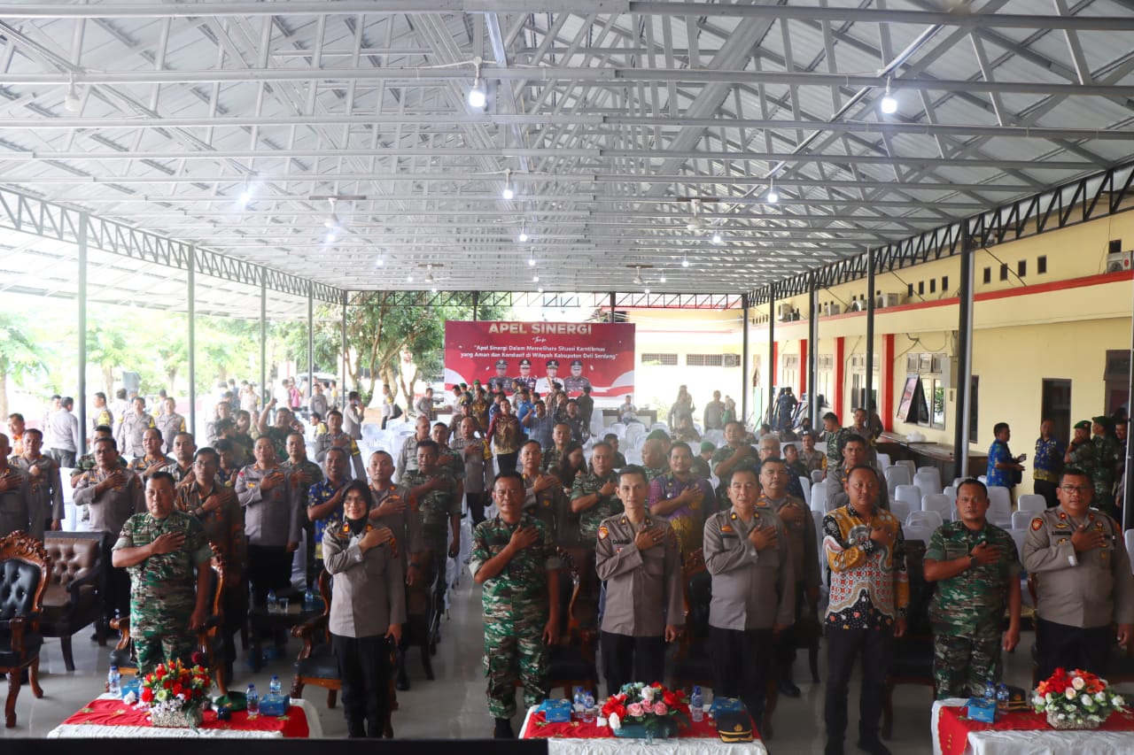 Polresta Deli Serdang ikuti Apel Sinergi Bersama Instansi Terkait