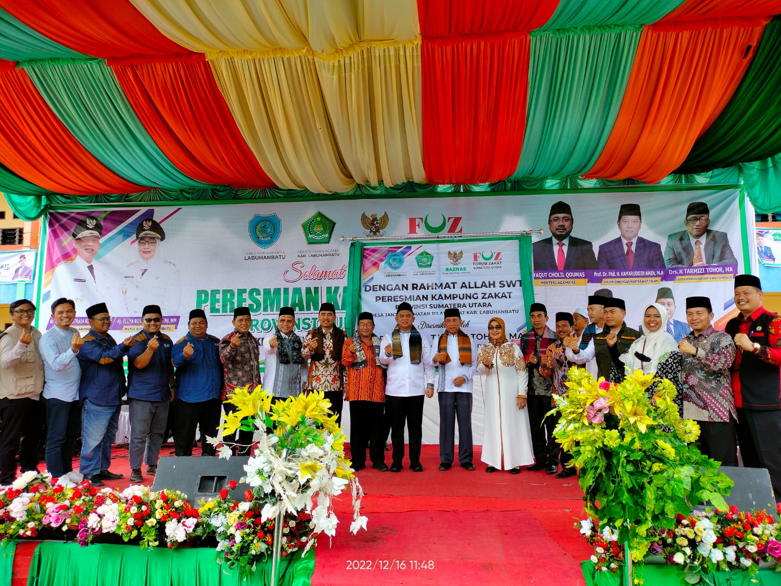 Direktur Pemberdayaan Zakat dan Wakaf Kemenag RI Resmikan Kampung Zakat di Labuhanbatu